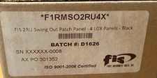 FIS	F1RMSO2RU4X Swing Out Patch Panel 2RU Holds (4) Adapter Plates Unloaded Blac picture