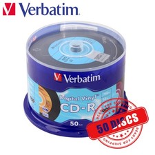 Verbatim AZO CD-R 52x Digital Vinyl Blank CD LP Style 700MB 5 Colors - 50 Discs picture