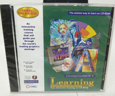 Corel Learning CorelDraw 6 CD-ROM for Windows 3.1 NEW 1996 picture