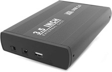 axGear 3.5 in USB 2.0 High Speed External SATA HDD Hard Drive 2.0, Black  picture
