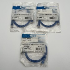NEW 3-Pack ICC 3 Ft Molded Boot Blue Patch Cord Cat 5e - ICPCSJ03BL picture