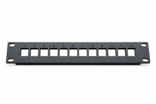 10 Inch 1U 12 Port Blank Keystone Patch Panel for Network Rack picture
