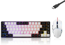 Wired 60% Gaming Keyboard and Mouse Combo, Ultra-Compact 61 Keys RGB Backlit picture