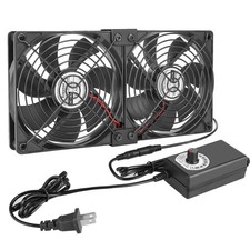 Big Airflow 2 x 120mm 240mm AC 110V 120V 220V 240V Variable Speed Fan for Min... picture