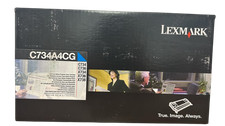 Original Lexmark C734A4CG Cyan Return Program Toner Cartridge C734/C736/X734/X73 picture