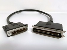 SCSI-1 Cable Black 2 Feet DB25 to CN50 Male/Male E101344 Style 2464 picture