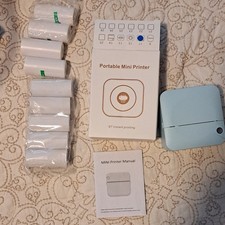 Portable Bluetooth Thermal Mobile Printer, Black & White Instant Printing picture
