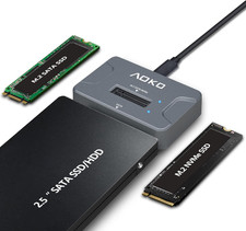 AOKO Nvme to USB 3.2 SSD Reader Docking Station – Portable M.2 SSD to USB picture