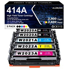 5PK Toner for HP 414A W2020A Color Laserjet Pro MFP M454dn M479dw with Chip  picture