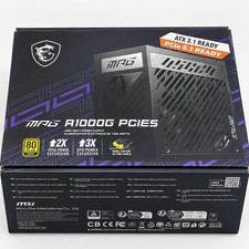 MSI MPG A1000G PCIE5 1000W 80+ Gold Fully Modular Gaming Power Supply w/ Cables picture