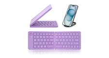 I98i Folding wirless keyboard with phone holder & Charger ( No Phone ) #268 picture