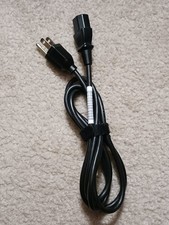 I-SHENG 3-Prong Universal AC Power Cord-18/3C 10 Amp Male to Female Black 6 ft. picture