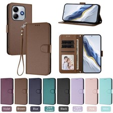 Strap Leather Wallet Cover Case For Xiaomi 17 15 14 13 12 11 15T 13T 11T POCO X8 picture