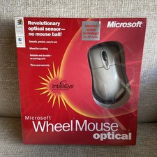 Vtg New Factory Sealed Microsoft Wheel Mouse Optical D66-00001 USB PS/2  2000  picture