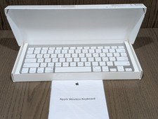 Apple Wireless Keyboard A1314 MC184LL/B Bluetooth Silver White Open Box picture