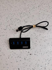 Anker Ultra Slim 4 Port USB 3.0 Data Hub Adapter 5Gbps Laptop PC Black picture