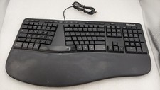 HEAVY USE Microsoft LXM-00001 Model 1878 Wired USB 2.0 Ergonomic Keyboard picture
