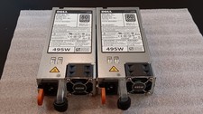 Lot of 2 Dell PowerEdge 80 Plus Platinum 495W Platinum Power Supply PSU 0N24MJ picture