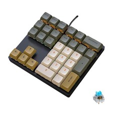 Mechanical Numpad Rainbow Backlit Clicky Blue Switches Wired 33Key NKRO picture