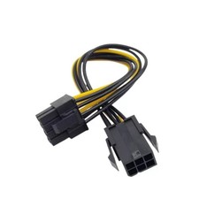 2PCS ATX 6-pin to 8-pin PCI Express Power Adapter Cable For GPU Video Card picture