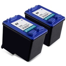 2pk Printronic For Hp 57 C6657AN Color Ink Cartridge picture