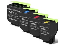 C310 C315 High Yield Toner 4-Pack Compatible Xerox 006R04364 65 66 67 CMYK picture