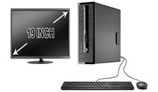 Dell or hp Desktop PC Computer Dual Core 500GB 4GB With 19