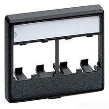 Panduit CFFPL4IW Faceplate 4-Port Off White Modular picture
