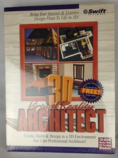 Vintage 3D Virtual Reality Architect CD Rom Deadstock NOS Windows Swift Software picture