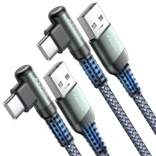 AINOPE USB A to C Cable Short 3. 3FT 2-Pack Fast 3.3FT+3.3FT, Grey picture