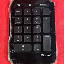 Microsoft Wireless Numeric Keypad Black Portable QWERTY EN Plastic No Dongle picture