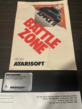 Atarisoft Battlezone for Apple II plus IIe 2 computer game disk+manual picture