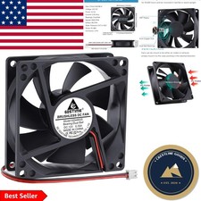 Versatile 80x25mm DC Cooling Fan: 4500RPM Air Flow with Dual Ball Bearings picture