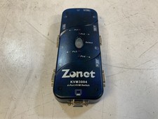 Zonet KVM3004-01 4-Port VGA KVM Switch, Blue 