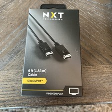 NXT Technologies™ Displayport Cable, 6 Ft, Black NX60395 picture