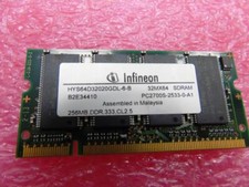 Infineon Laptop Memory 256MB DDR 333 MHz PC2700S - 324700-001 HYS64D32020GDL-6-B picture