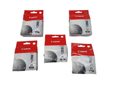 Lot of 5 Canon Pixma 35 Black Ink Tank Cartridge PGI-35 picture