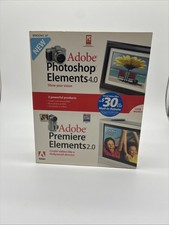 Adobe Photoshop Elements 4.0 & Premiere Elements 2.0 Vintage NEW SEALED 2005 picture