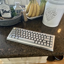 Custom Pwnage Zenblade 65 Full metal Aluminum Mechanical Keyboard Silver keycaps picture