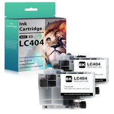 2-Pack LC404 Black Ink Cartridges for Brother Compatible with MFC-J1205W J1215W picture
