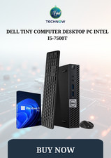DELL Micro Desktop PC Computer i7, i5 Up to 32GB RAM, NVMe SSD, Windows 11 Wi-Fi picture