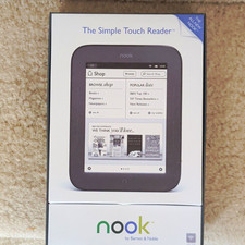 Barnes & Noble Nook Simple Touch 6in 2GB Wi‑Fi Touchscreen eBook Reader Gray picture