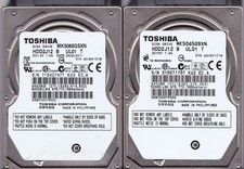 LOT of 2 MK5065GSXN HDD2J12 B UL01 T G002706A GH101M 500GB 2011 SATA 2.5 TOSHIBA picture