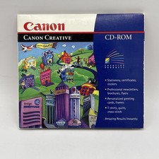 Vintage 1996 Canon Creative CD-ROM Windows Stationery Graphics Software picture