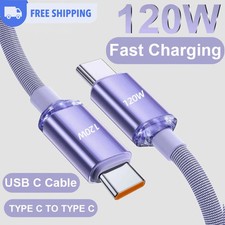 120W USB-C to Type-C Data Cable Universal Compatibility Support PD Fast Charging picture