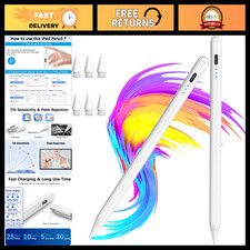 2Pack Stylus Pen for iPad 2018-2026, Fast Charging, Tilt Sensitivity, USB-C Comp picture