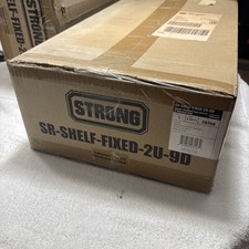 Strong SR-SHELF-FIXED-2U-9D Fixed Rack Shelf, Standard Depth, 2U, Steel, Black picture