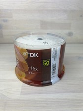 TDK DVD-R 50 Pack 16x 4.7GB Blank Discs Spindle Sealed picture
