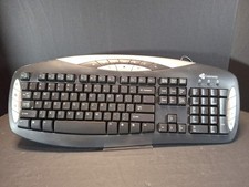 Gateway KB-0401 Black Silver Wired PS/2 Multimedia Keyboard K5 picture