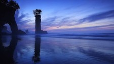Landscape nature japan asia clouds sea coast rocks cliff Custom Gaming Mat Desk picture